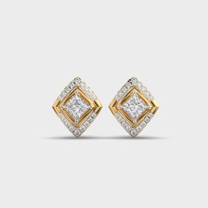 Sparkling Barfi Diamond Studs