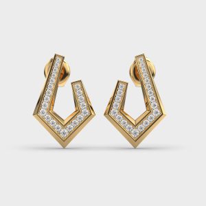 Abstract Lover Diamond Studs