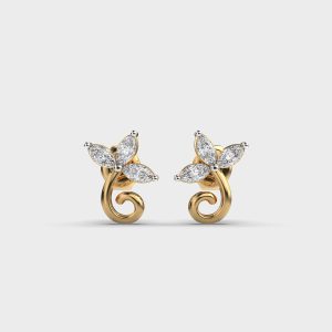 Mystic Petals Diamond Studs