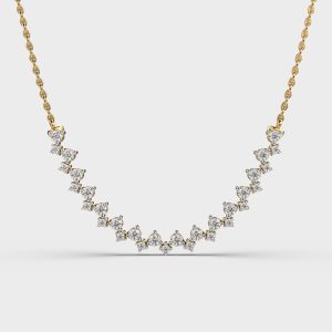 Charming Zigzags Diamond Necklace