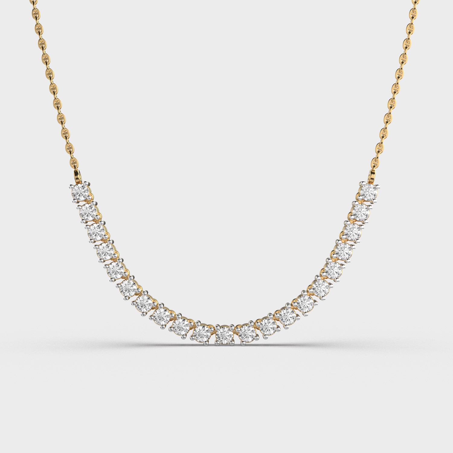 Subtle Poise Diamond Necklace