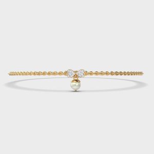 Sleek Horizon Diamond Bracelet
