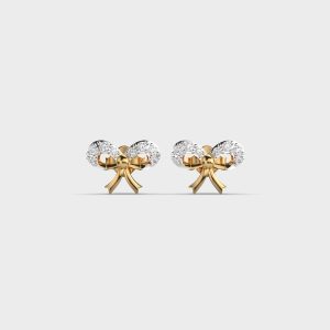 Aesthetic Bow Diamond Studs