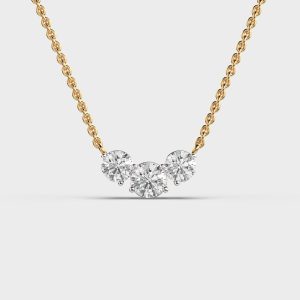 Trio Diamond Cluster Pendant