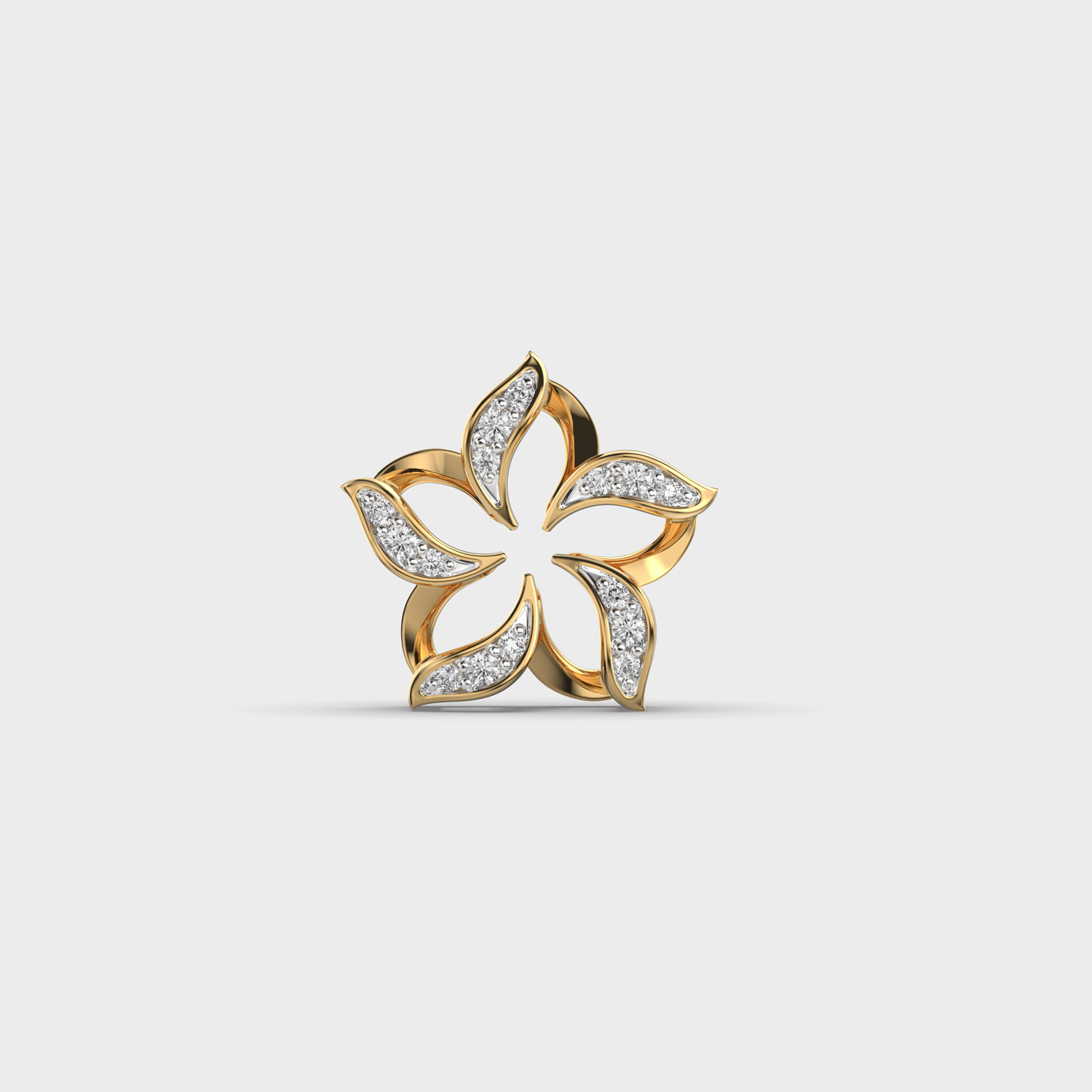 Asteria Flower Diamond Pendant For Kids