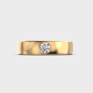 Band Diamond Engagement Ring