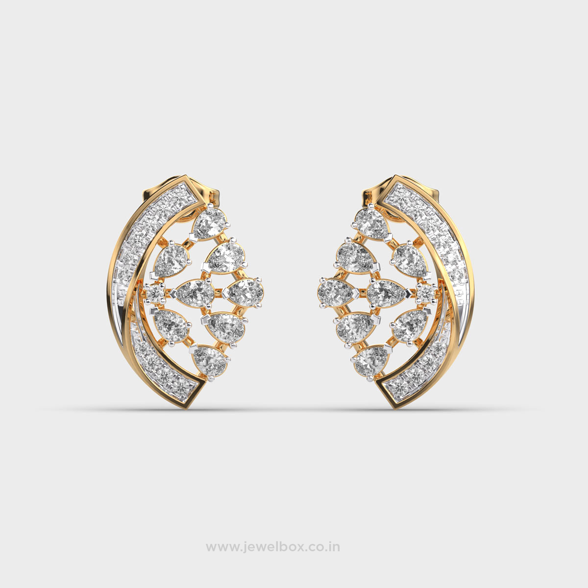 Petal Muse Pear Diamond Earstuds