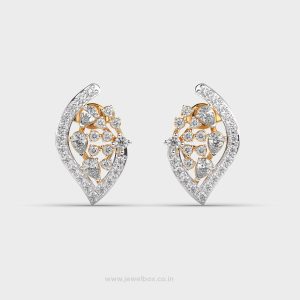 Petal Kiss Diamond Stud Earrings