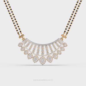 Diamond Arc Mangalsutra Pendant