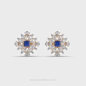 Regal Blue Diamond Wonder Earrings