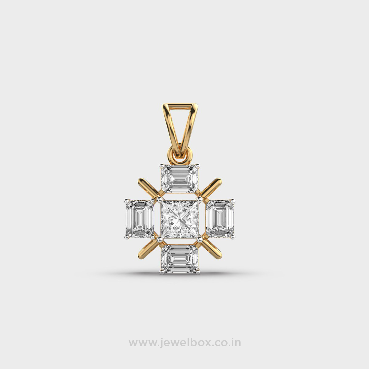 Cruzan Cross Diamond Pendant (Without Chain)