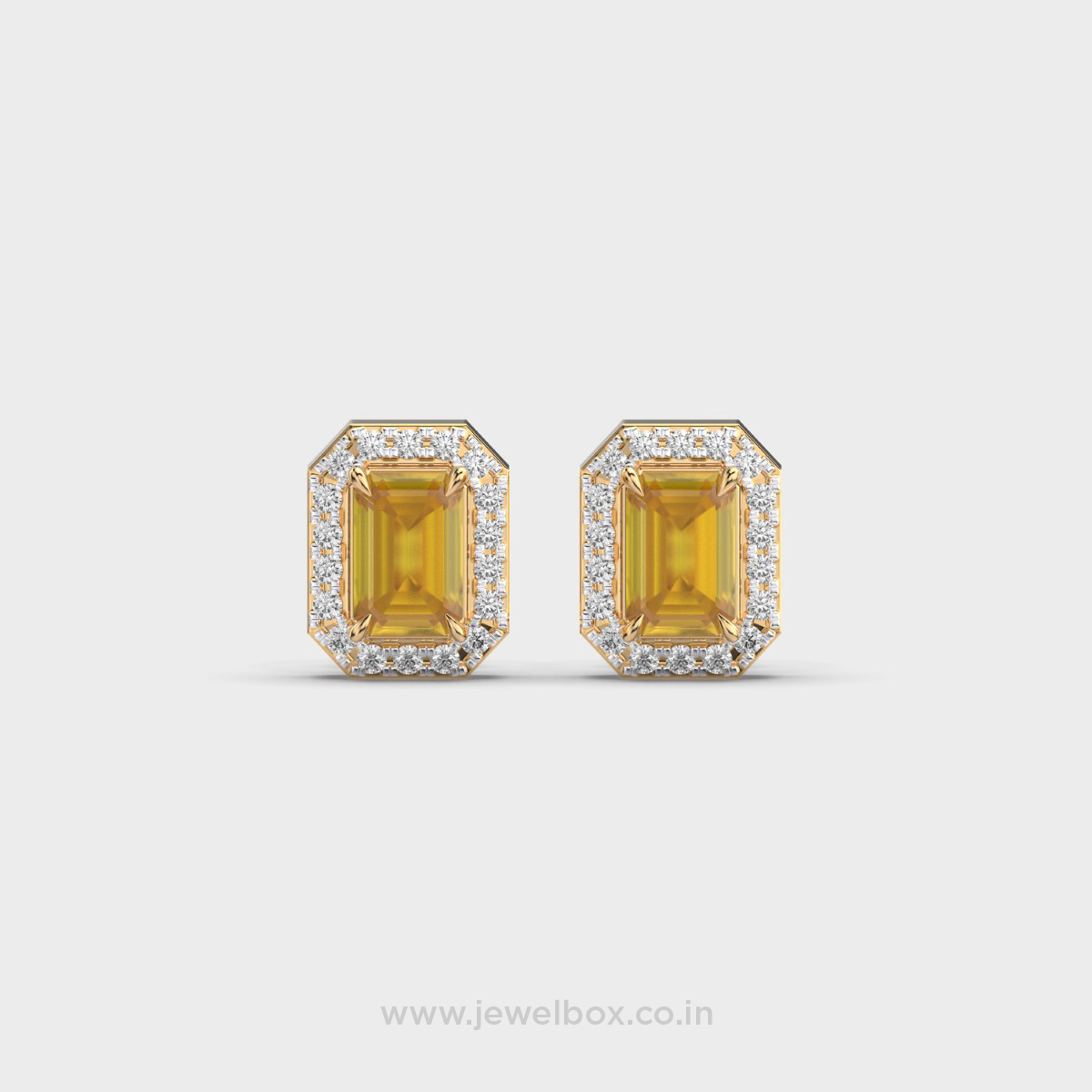 Glistening Honeyglow Amber Diamond Drops