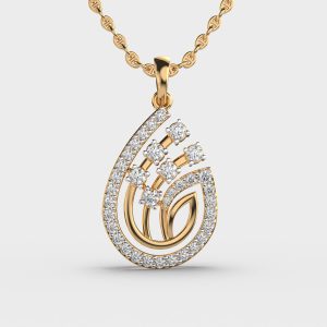Elegant Peacock Diamond Pendant