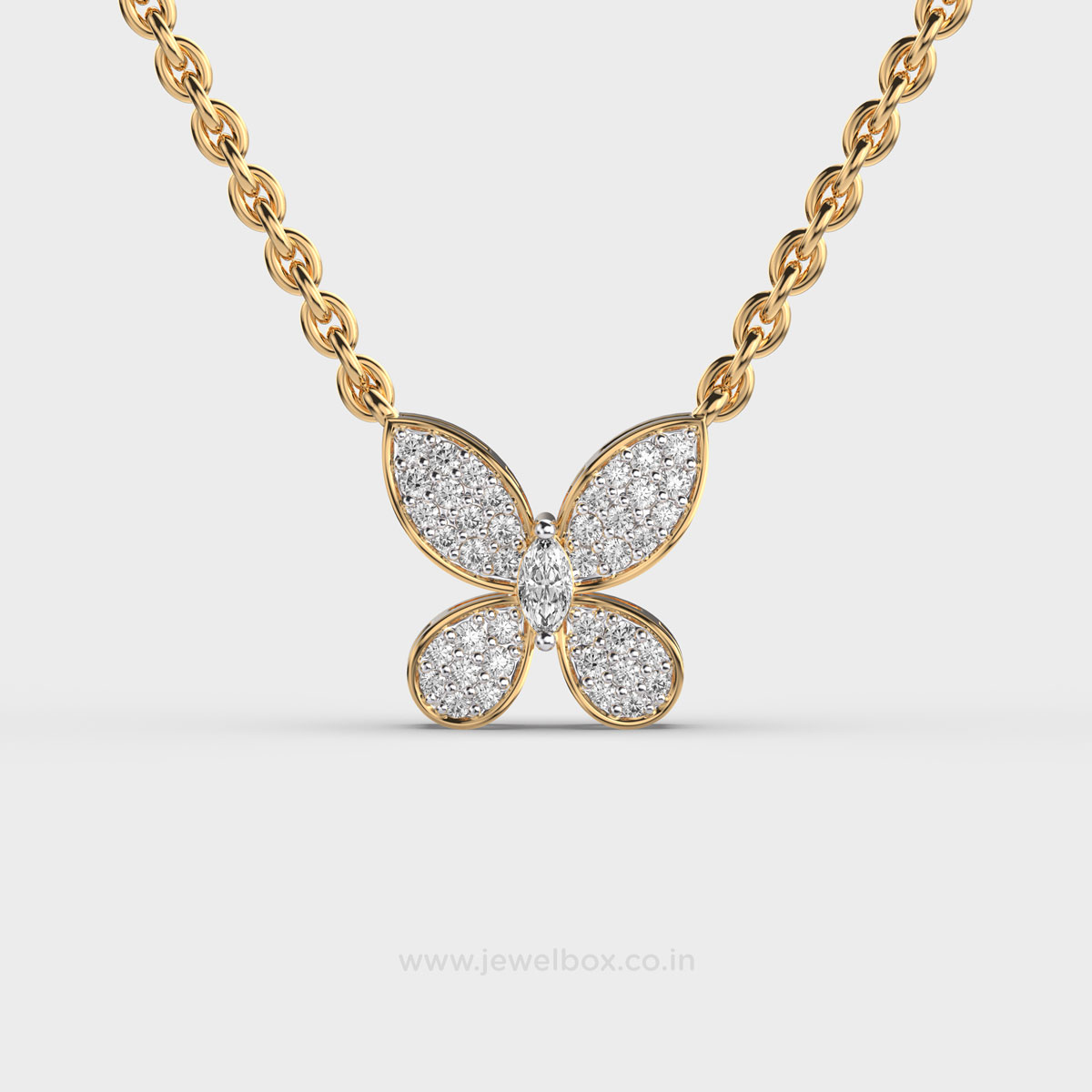 Wings Of Wonder Diamond Necklace with Chain