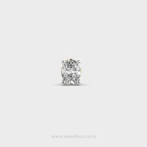 Noble Diamond Oval Stud for Men