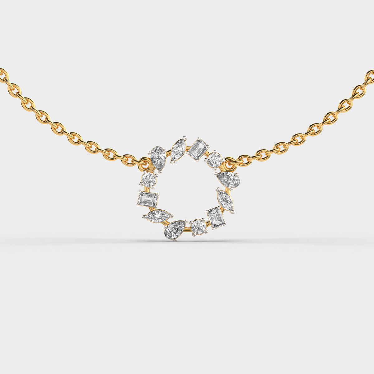 Glimmering Lustre Verse Diamond Pendant (With Chain)