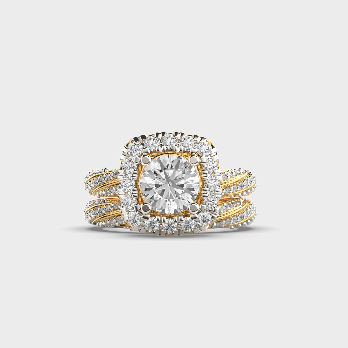 Radiant Imperial Round Shaped Diamond Ring