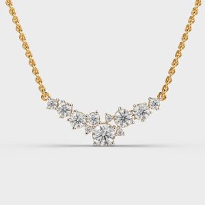 Geometric Play Diamond Pendant (With Chain)