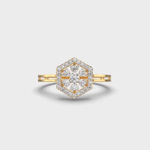 Webbed In Love Diamond Ring