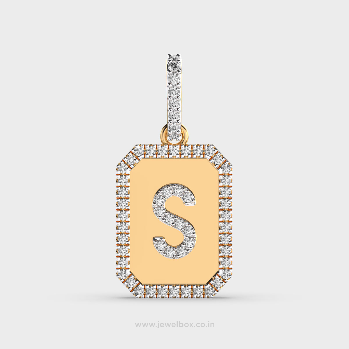 Signature S Shimmering Diamond Pendant (Without Chain)