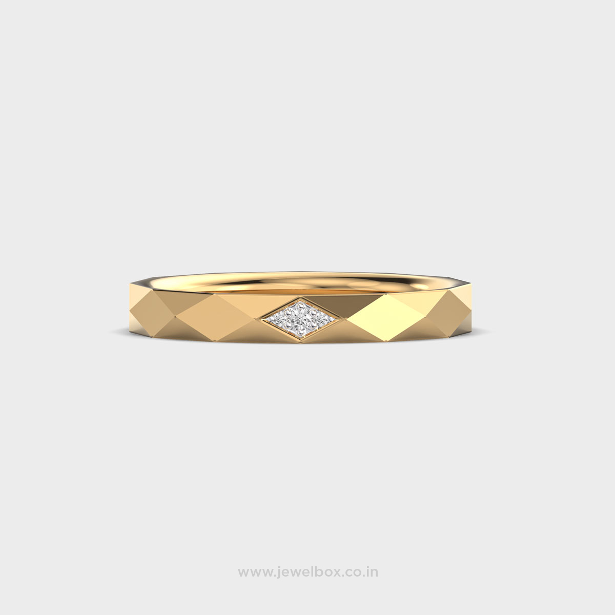 Shimmering Veil of Light Diamond Band For Men