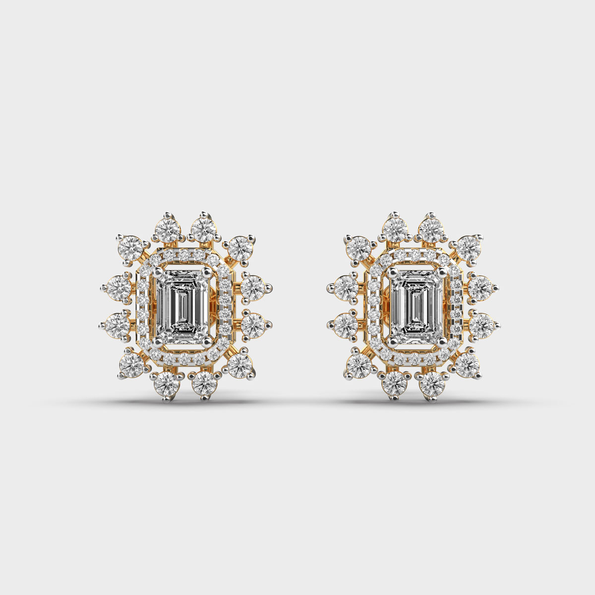 Duchess Theodora Emerald Diamond Earrings