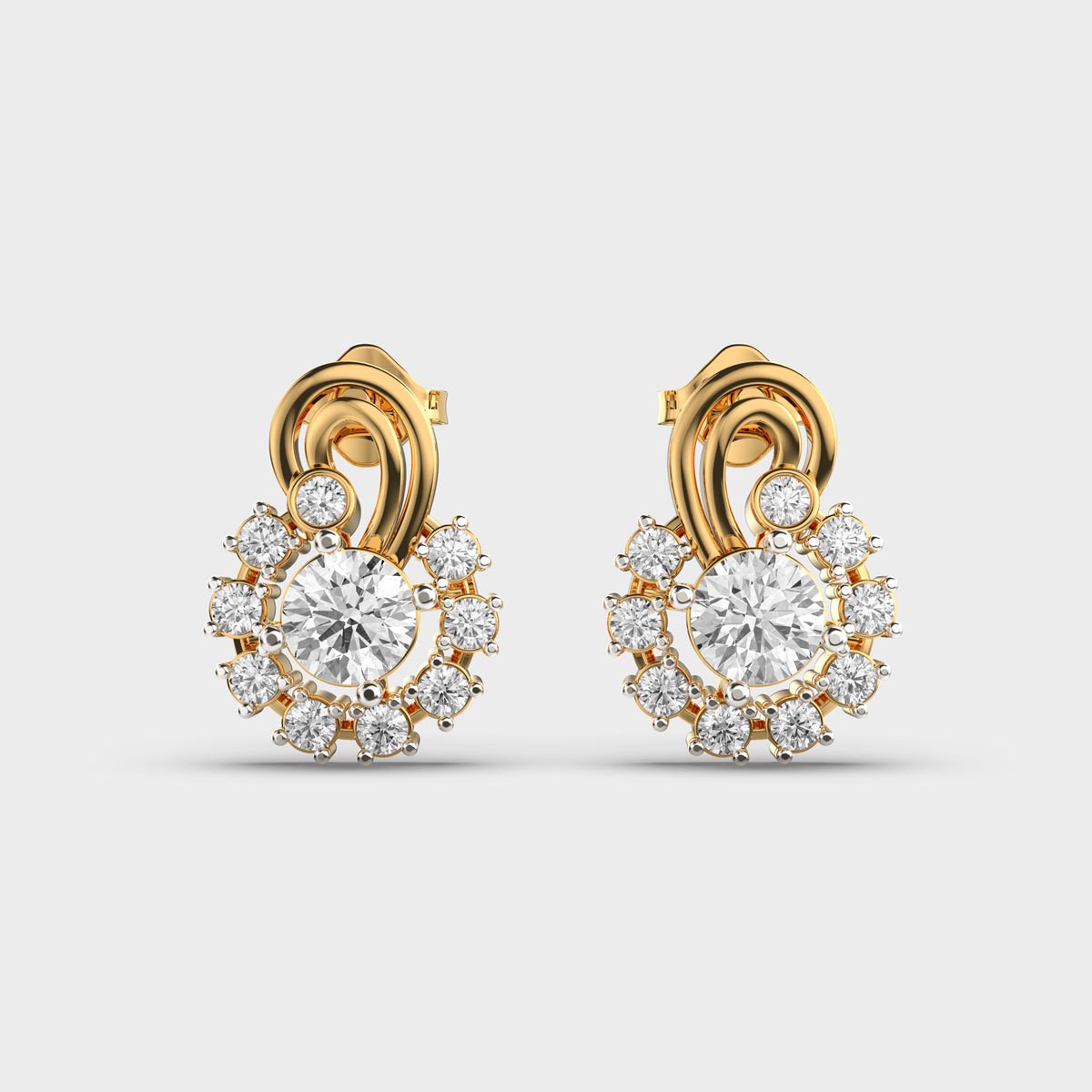 Sparkling Vintage Heirloom Diamond Earrings