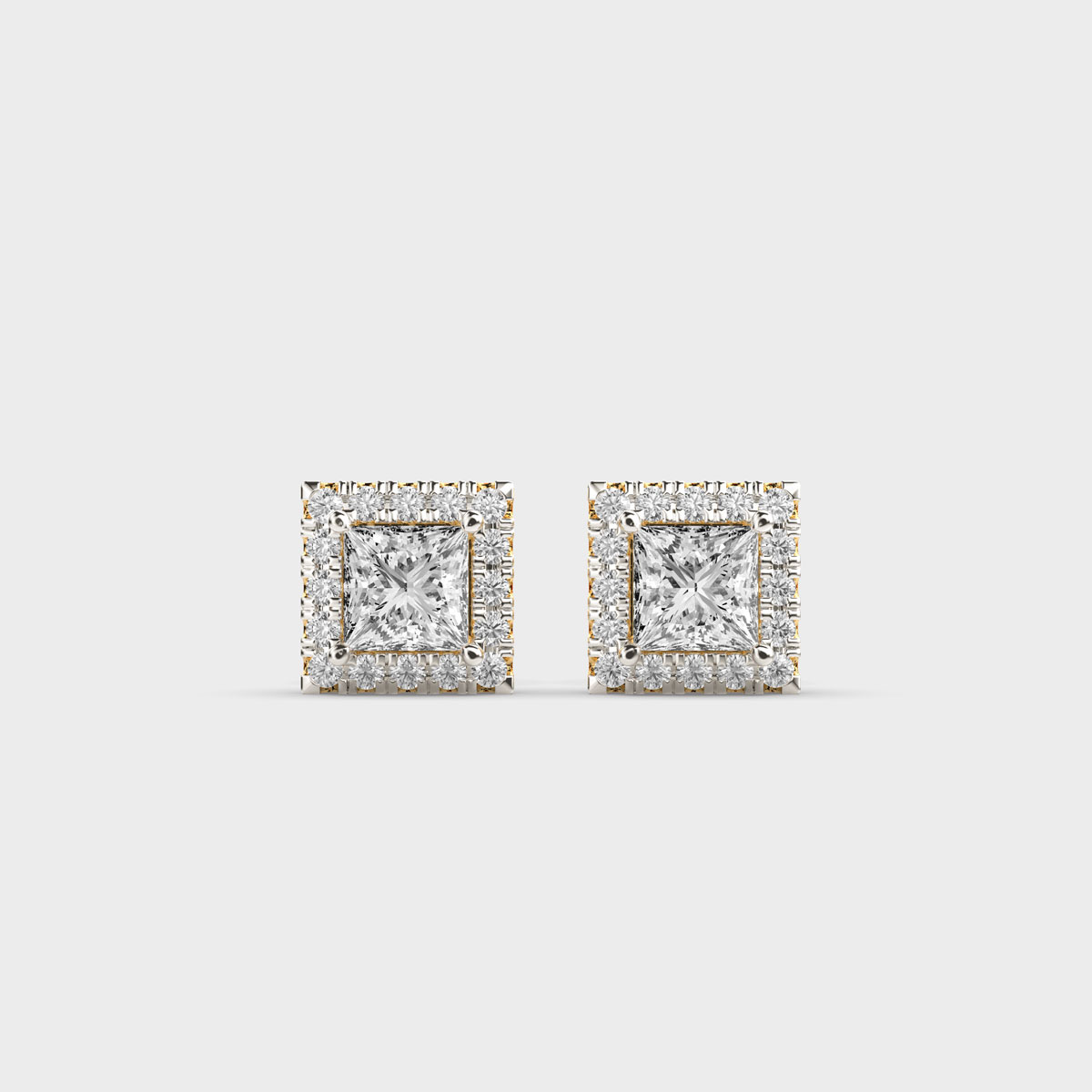 Courtyard Charmer Princess Diamond Studs