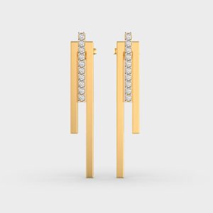 Modish Lines Diamond Earrings