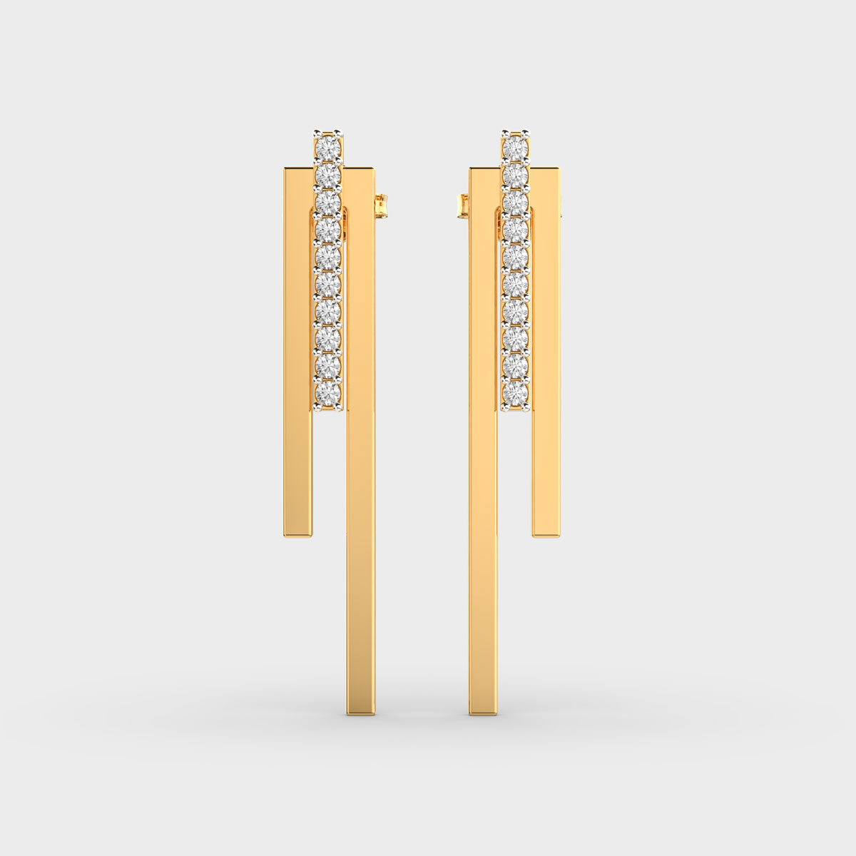 Jazz Age Glamour Diamond Earrings