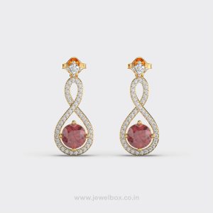 Swirling Elegance Diamond Earrings