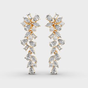 Abstract Luxe Diamond Earrings
