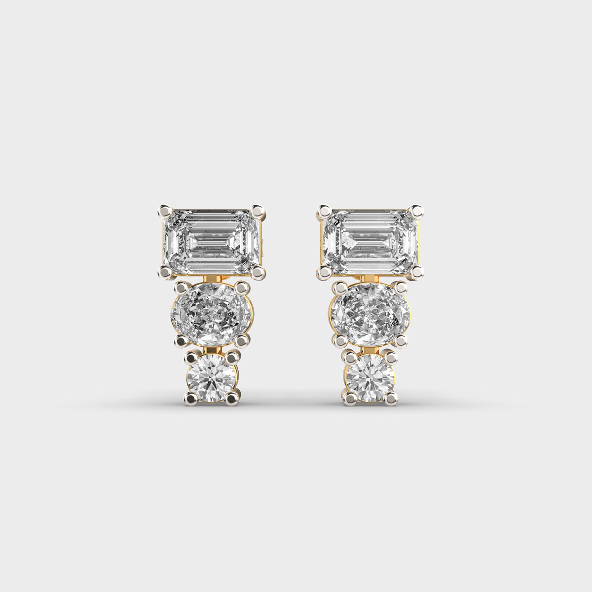 Otteline Dazzling Diamond Ear Studs