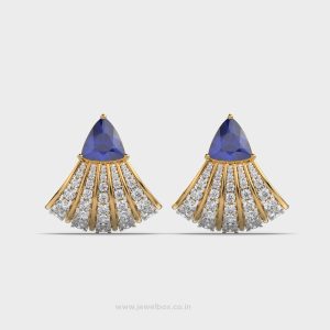 Peacock Spread Diamond Studs