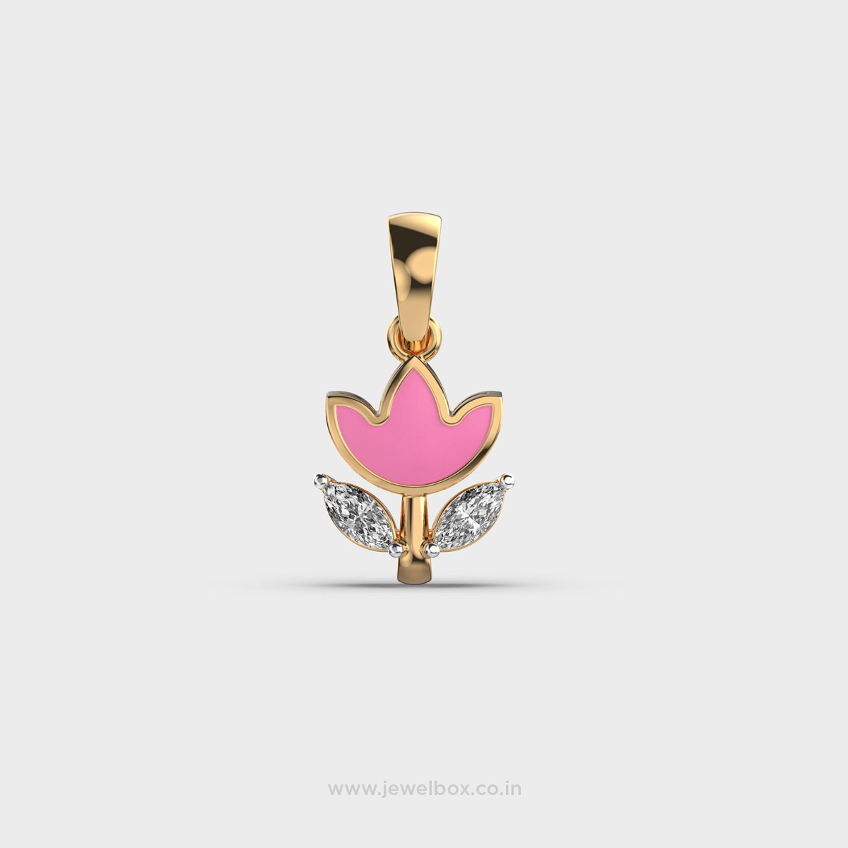 Tulip Diamond Pendant For Kids