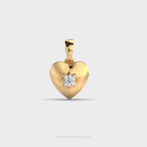Heart Dot Diamond Pendant for Kids