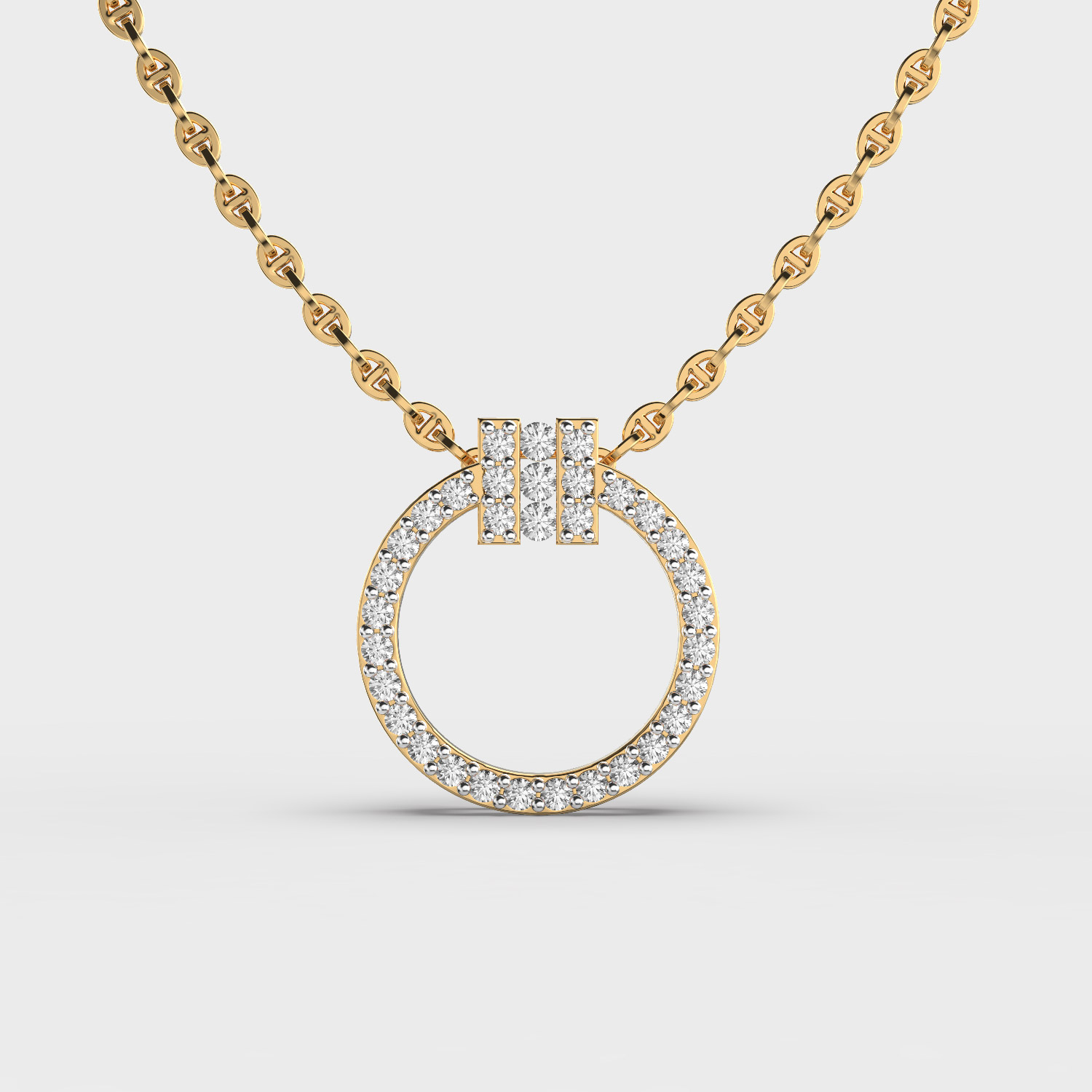 Spherical Glow Diamond Pendant (Without Chain)