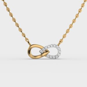 Pear Infinity Diamond Pendant