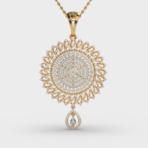 Queen's Ornate Diamond Pendant