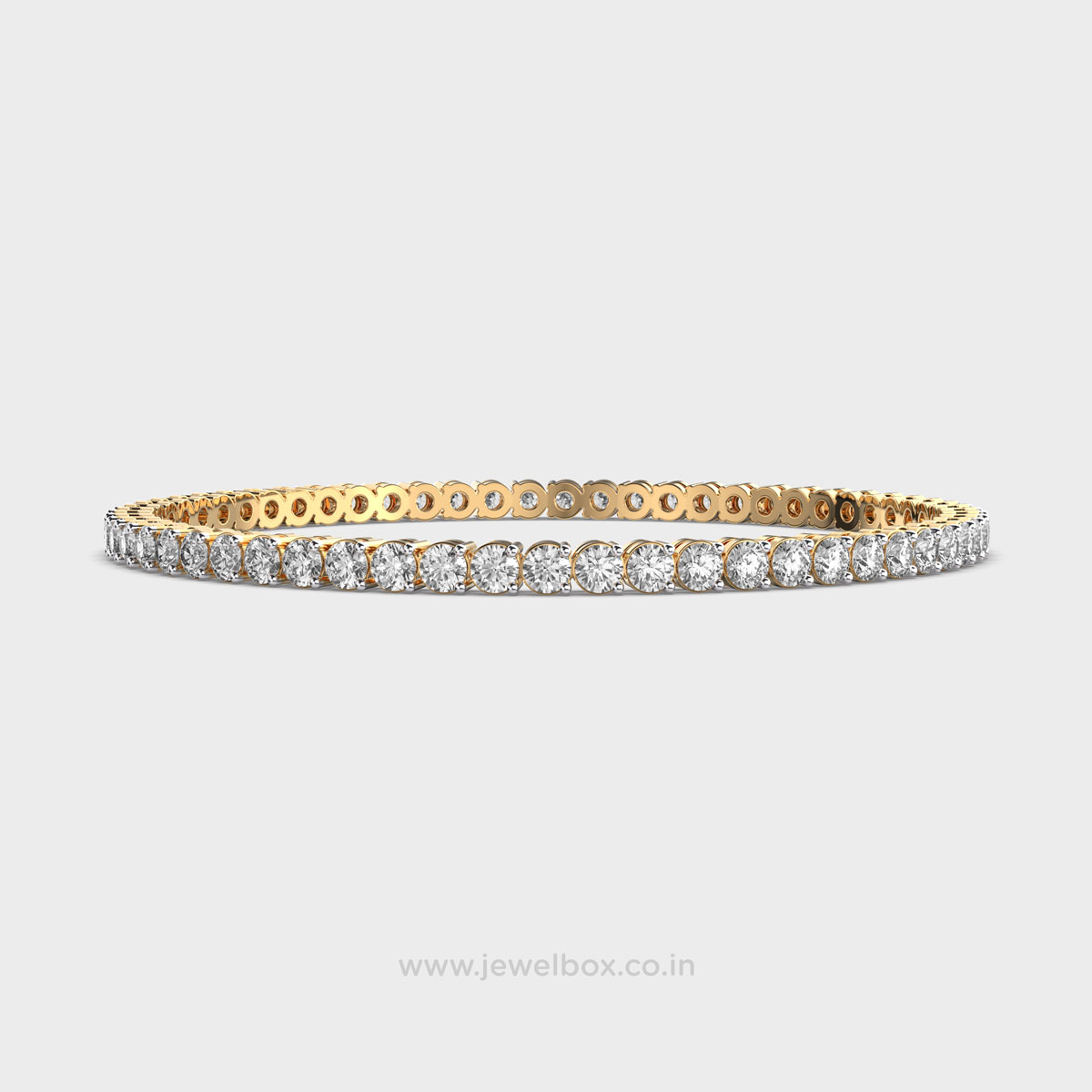 Brilliant Orbit Round Diamond Stack Bangle