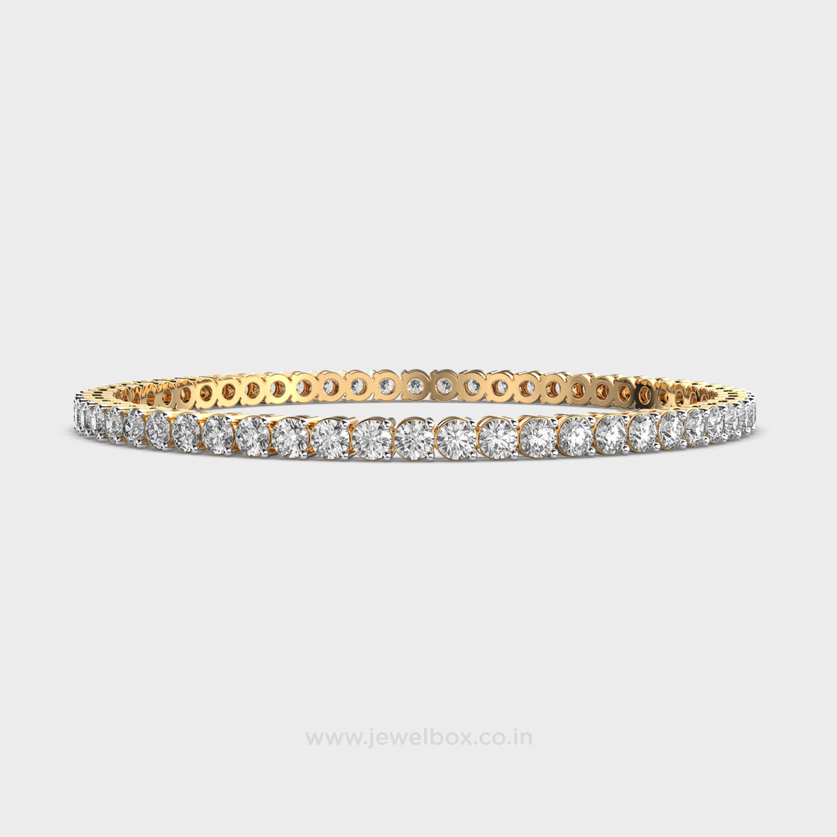 Circle Of Light Round Cut Diamond Bangle