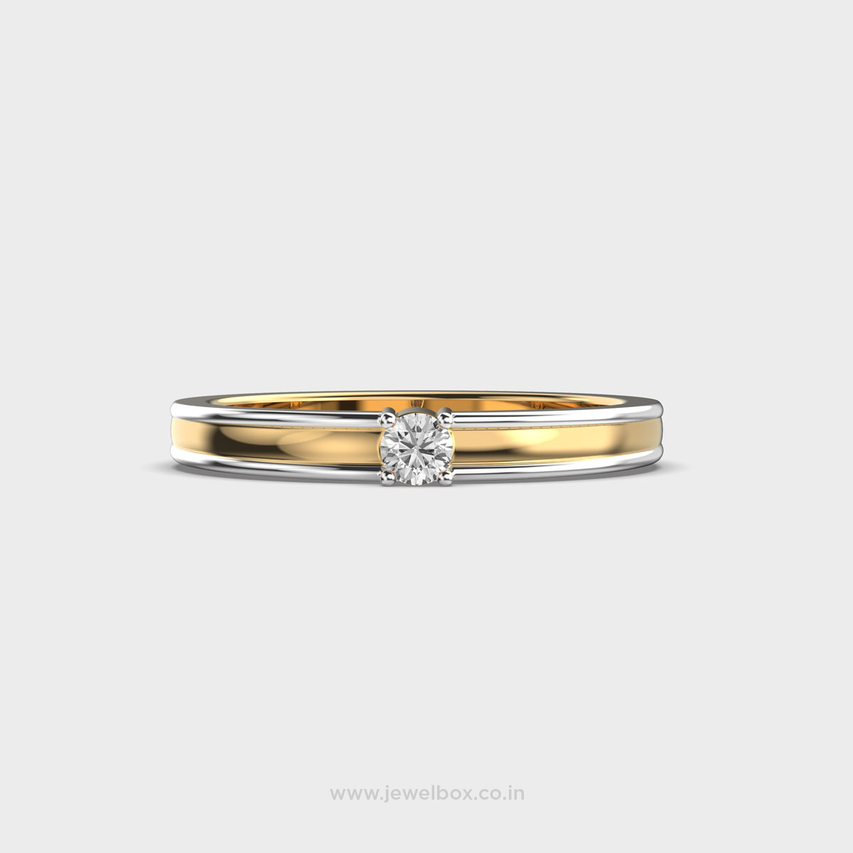15 Cent Pretty Parallel Diamond Ring