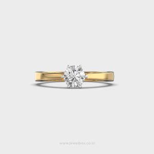 Sovereign Shine Solitaire Diamond Band Ring