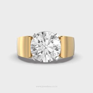 Classic Chunky Diamond Solitaire Ring