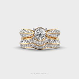 Elara Spark Duo Diamond Band Ring