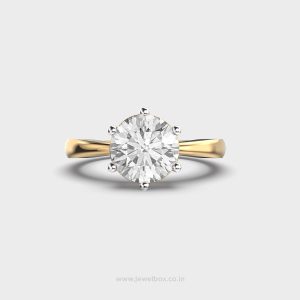 Thea Crown Solitaire Diamond Ring