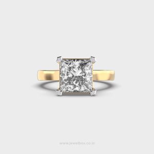 Glam Solitaire Princess Cut Diamond Ring