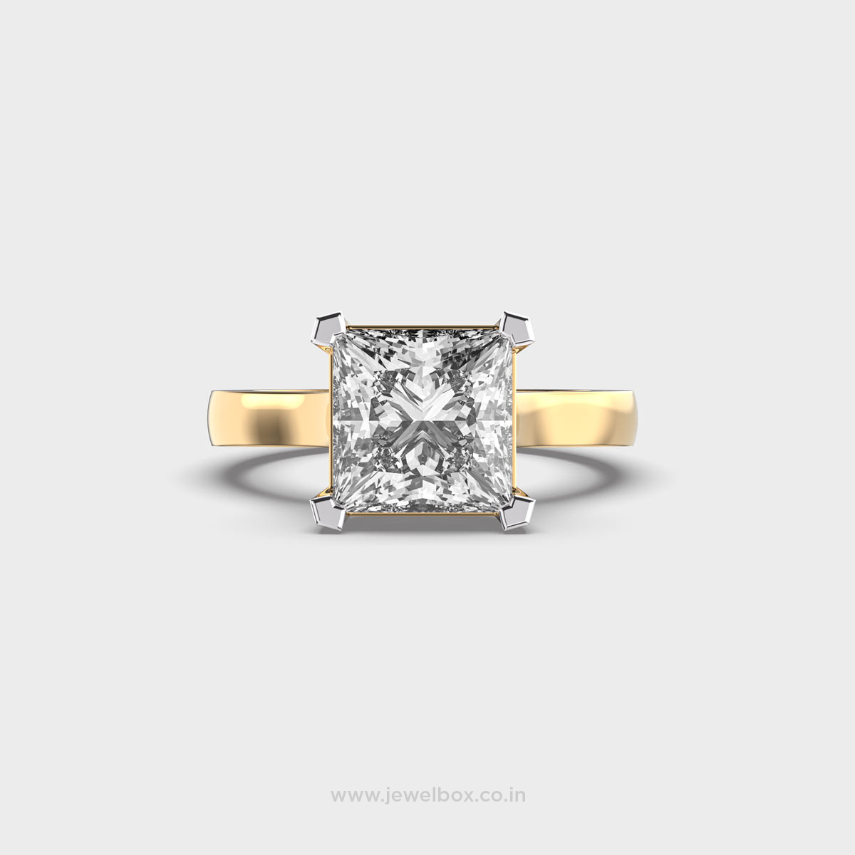 Miravelle Carré Princess Cut Diamond Ring For Men