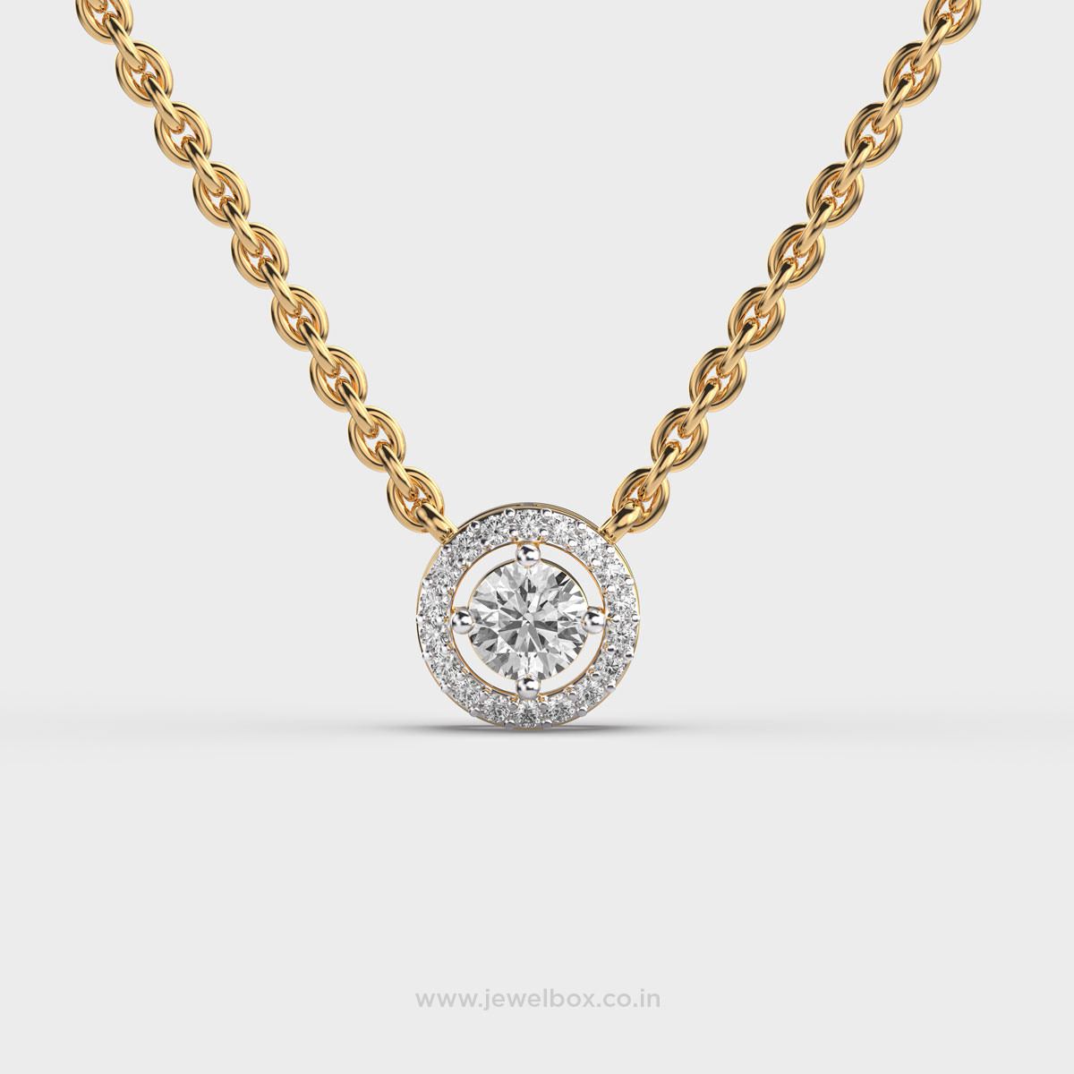 Elodie Brielle Diamond Pendant (With Chain)