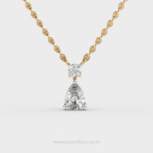 Pear Drop Diamond Pendant for Women